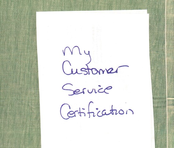 National Certifications: Customer Service certification