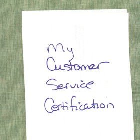 National Certifications: Customer Service certification